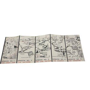 Vintage Illustrated Religious Pamphlet The Five Windows Biblical Prophecy Eras